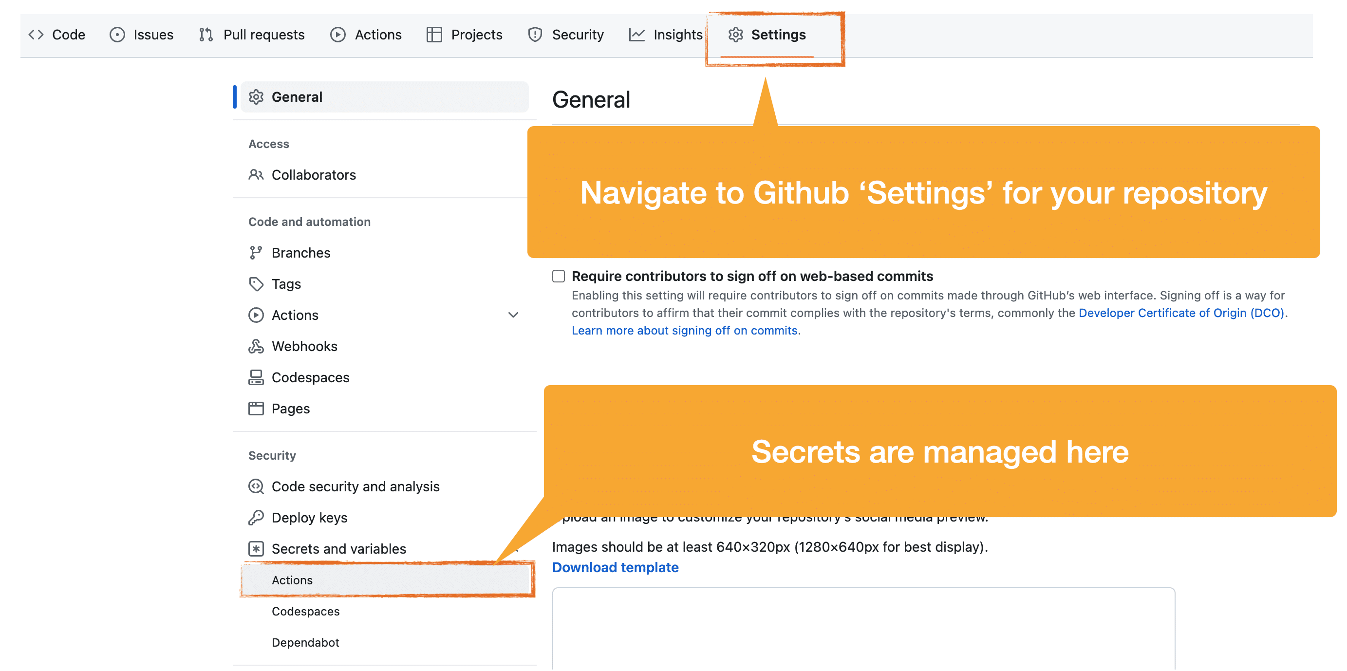 Github Actions Secrets